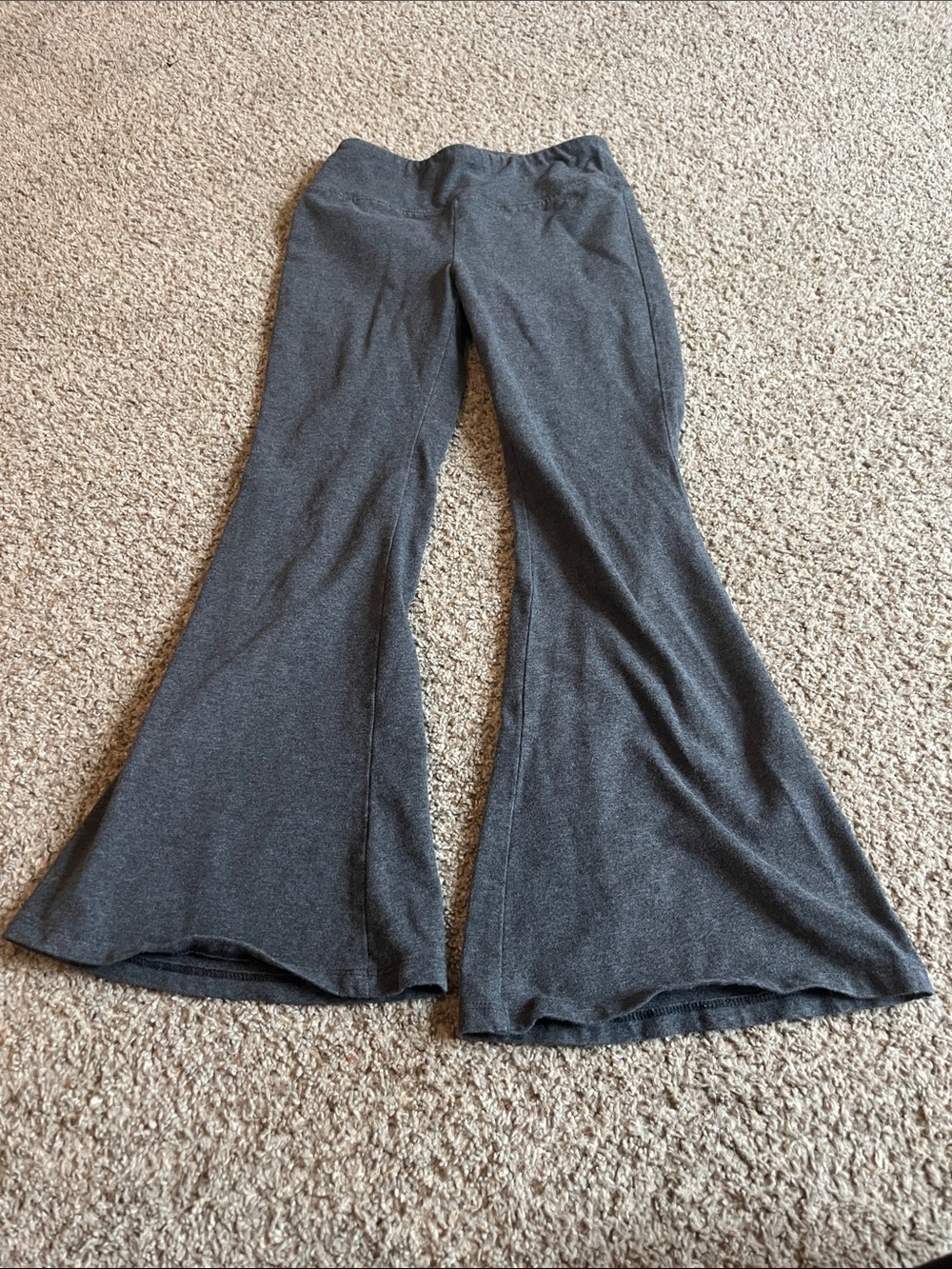 SO Charcoal Gray High-Waist Flare Leggings